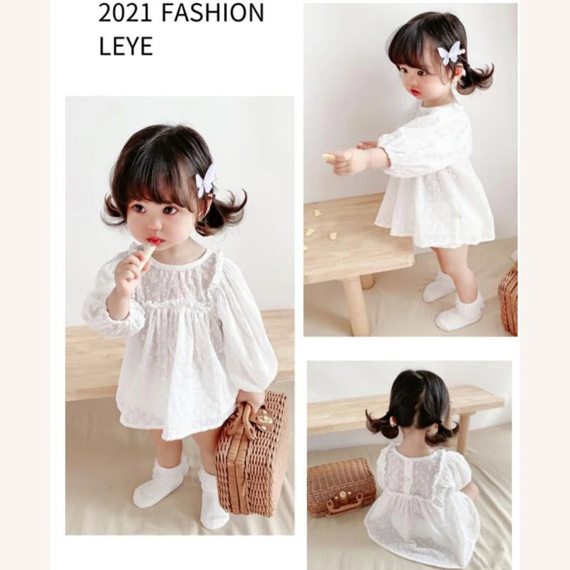 Elegant Vintage Lace Baby Girl Jumpsuit - Timeless Spring & Fall Outfit