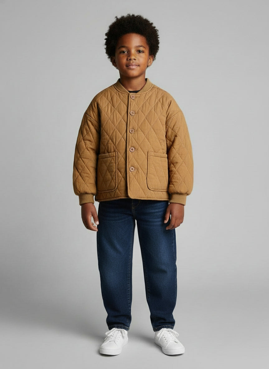 Quilted Jacket - Khaki