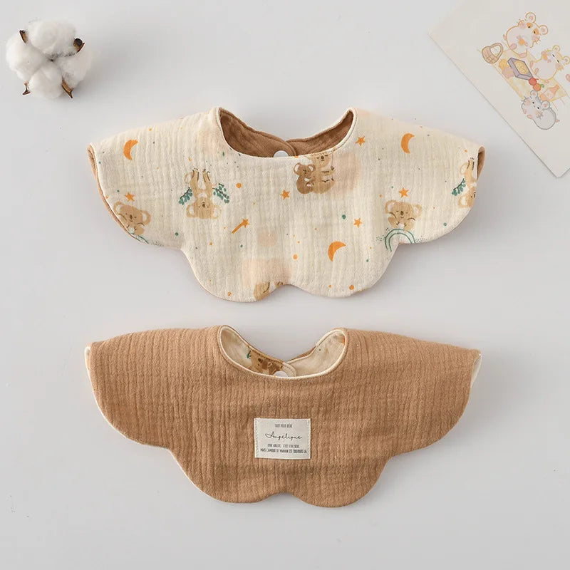 Adorable Cotton Baby Bibs - 38 Fun Cartoon Designs | Mess-Free Mealtime Magic