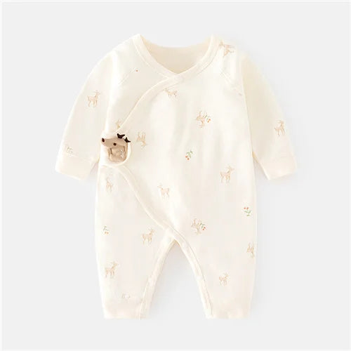 Soft Cotton Jumpsuit for Newborn Boys & Girls (0-6M)