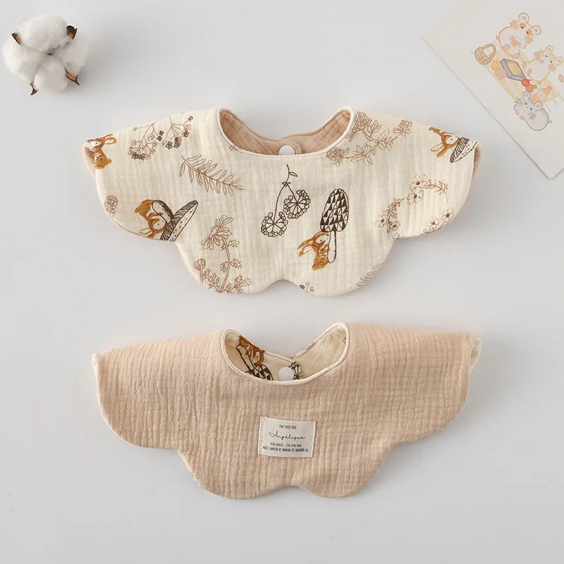 Adorable Cotton Baby Bibs - 38 Fun Cartoon Designs | Mess-Free Mealtime Magic