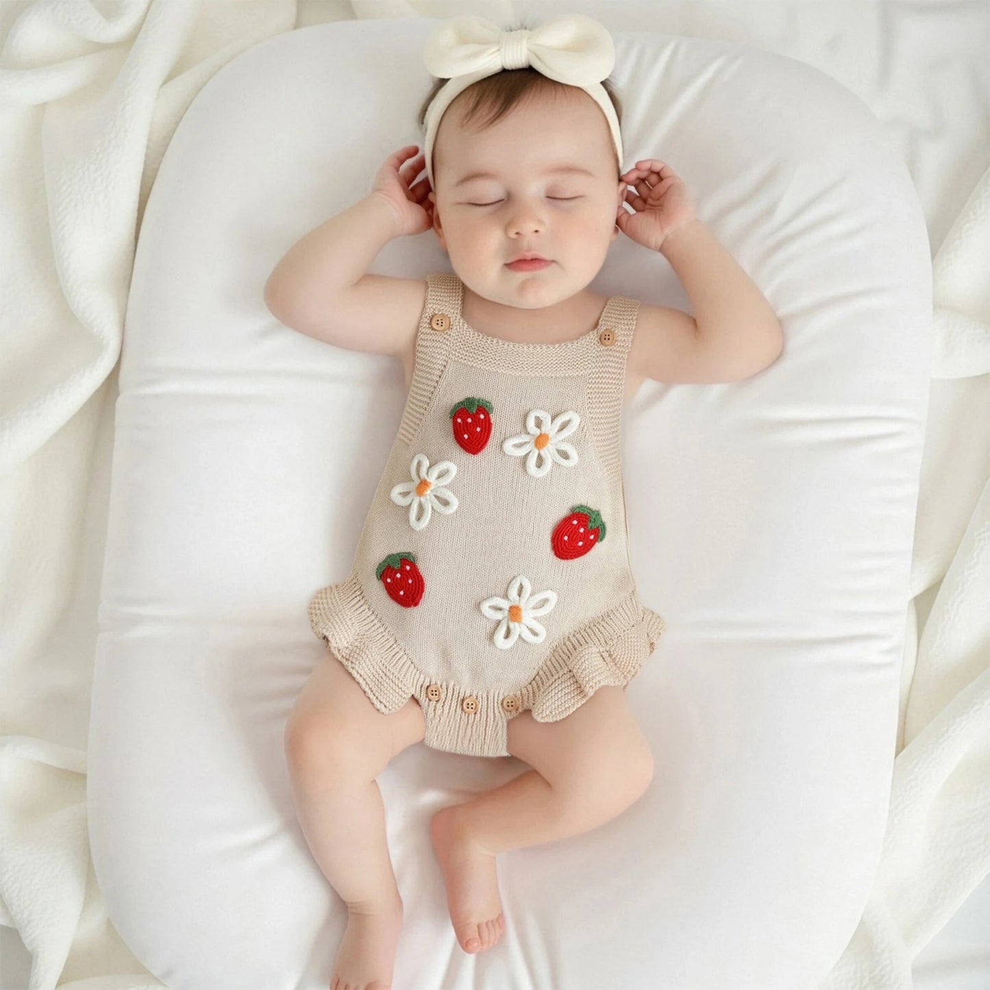 Strawberry Dreams Knit Romper - Baby Girls & Boys