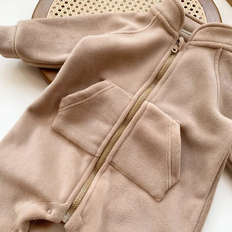 IYEAL Baby Romper - Ultra-Soft Fleece Jumpsuit for Newborns & Toddlers