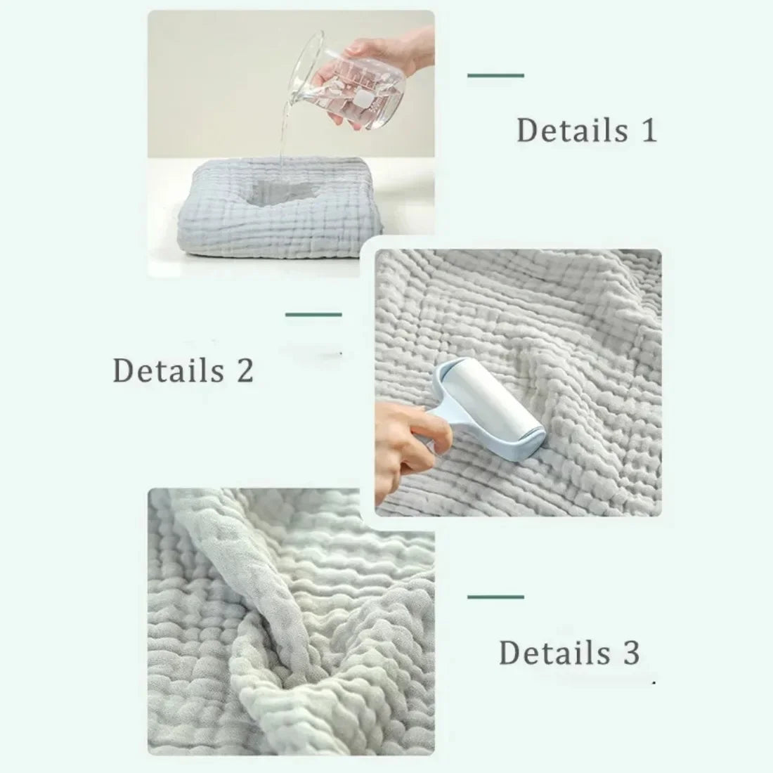 Luxurious 6-Layer Muslin Baby Bath Towel - Ultra Soft Cotton Swaddle Blanket