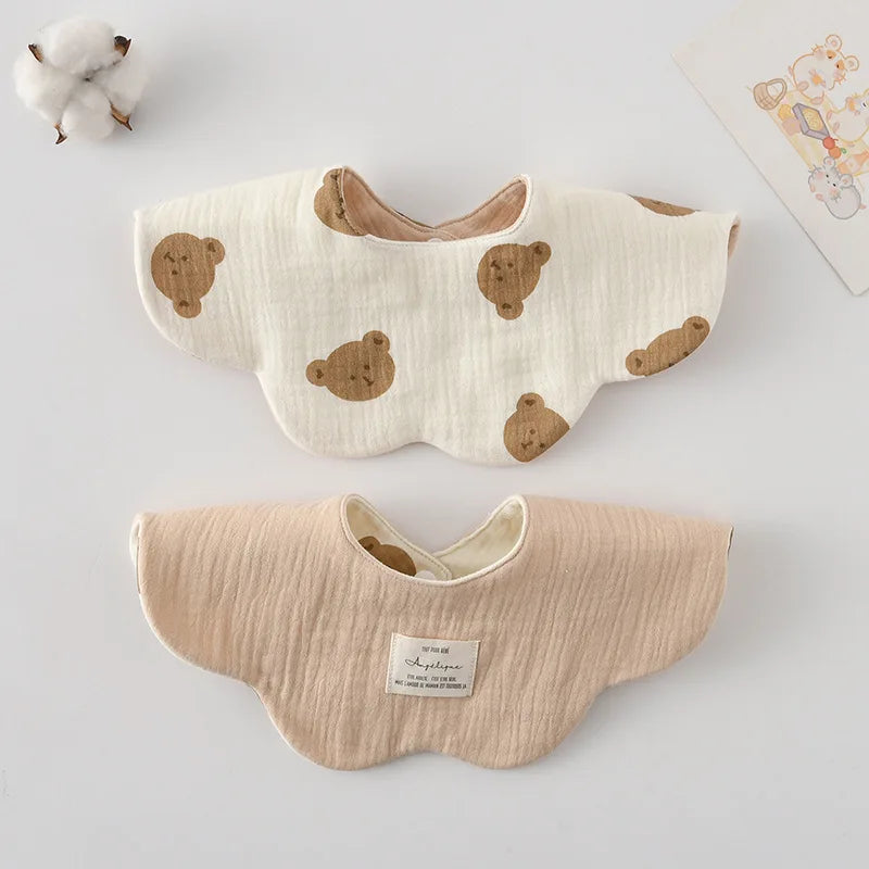 Adorable Cotton Baby Bibs - 38 Fun Cartoon Designs | Mess-Free Mealtime Magic