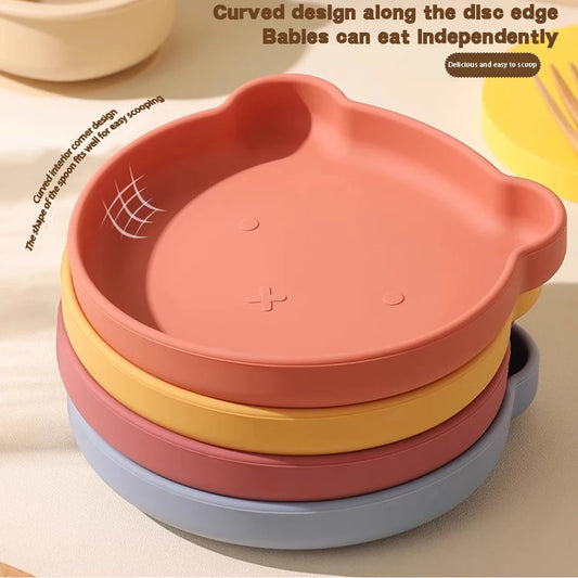 Adorable Cartoon Silicone Baby Bowl - Perfect for Self-Feeding