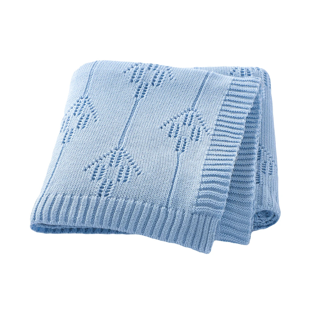 Pure Comfort Solid Cotton Baby Blanket - Soft Security Swaddle