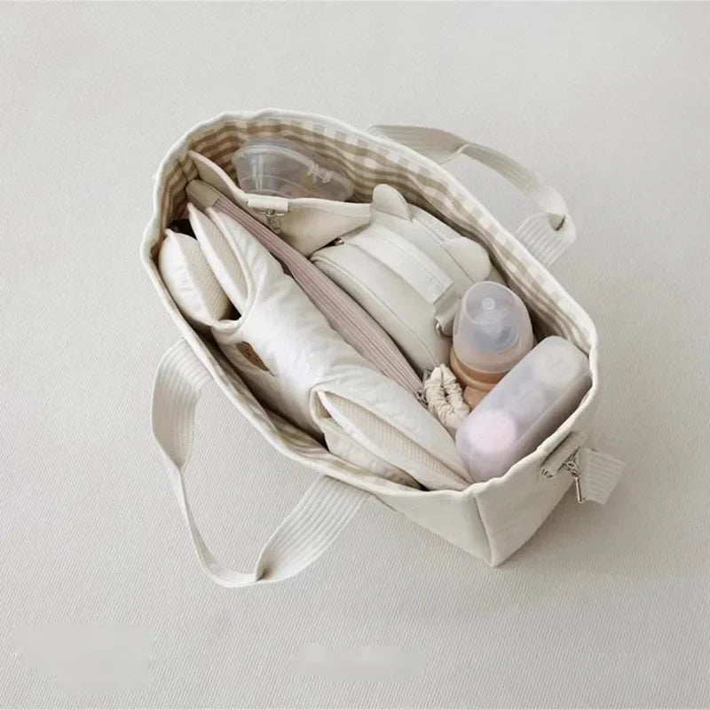 Premium Mommy Diaper Bag - Multi-Function Travel Organizer with Stroller Hooks