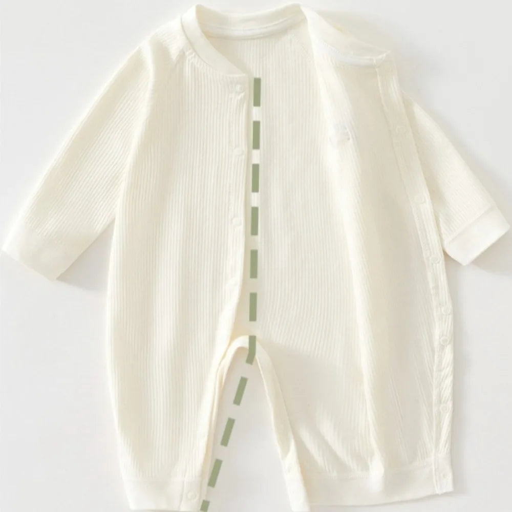 Cozy Cotton Baby Jumpsuit - Spring & Autumn Sleepwear for Newborns 0-18 Months