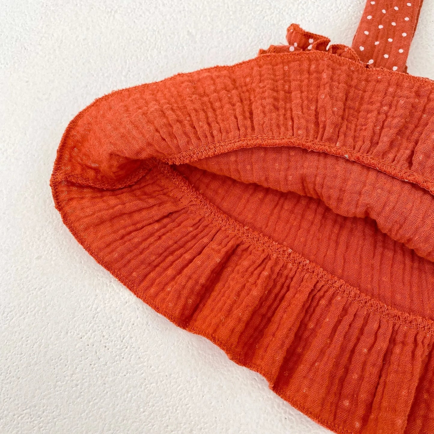 Sweet Dot Print Baby Girl Set - Sleeveless Top & Wrap Pants