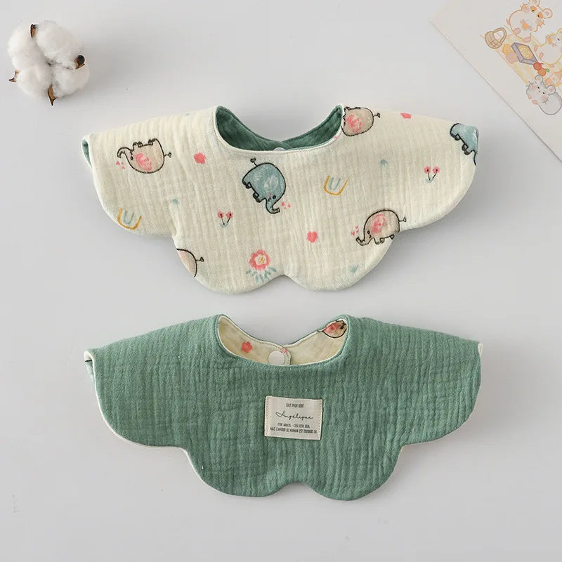 Adorable Cotton Baby Bibs - 38 Fun Cartoon Designs | Mess-Free Mealtime Magic