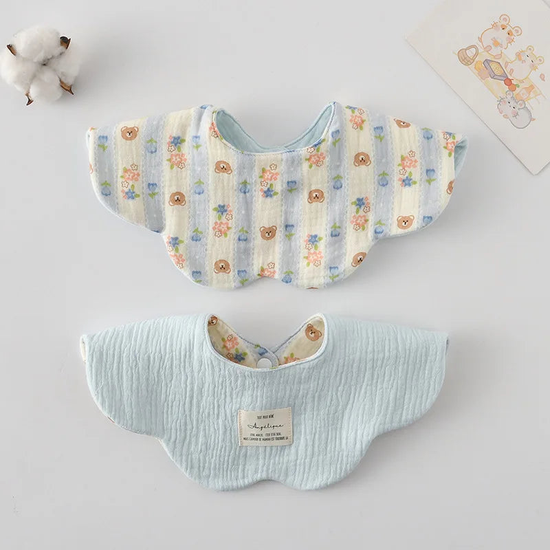 Adorable Cotton Baby Bibs - 38 Fun Cartoon Designs | Mess-Free Mealtime Magic