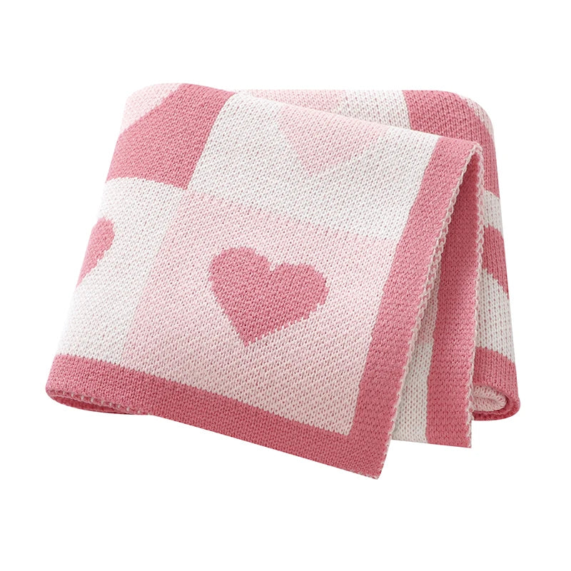 Premium Knitted Baby Blanket - Ultra-Soft Organic Cotton Wrap (70×90cm)