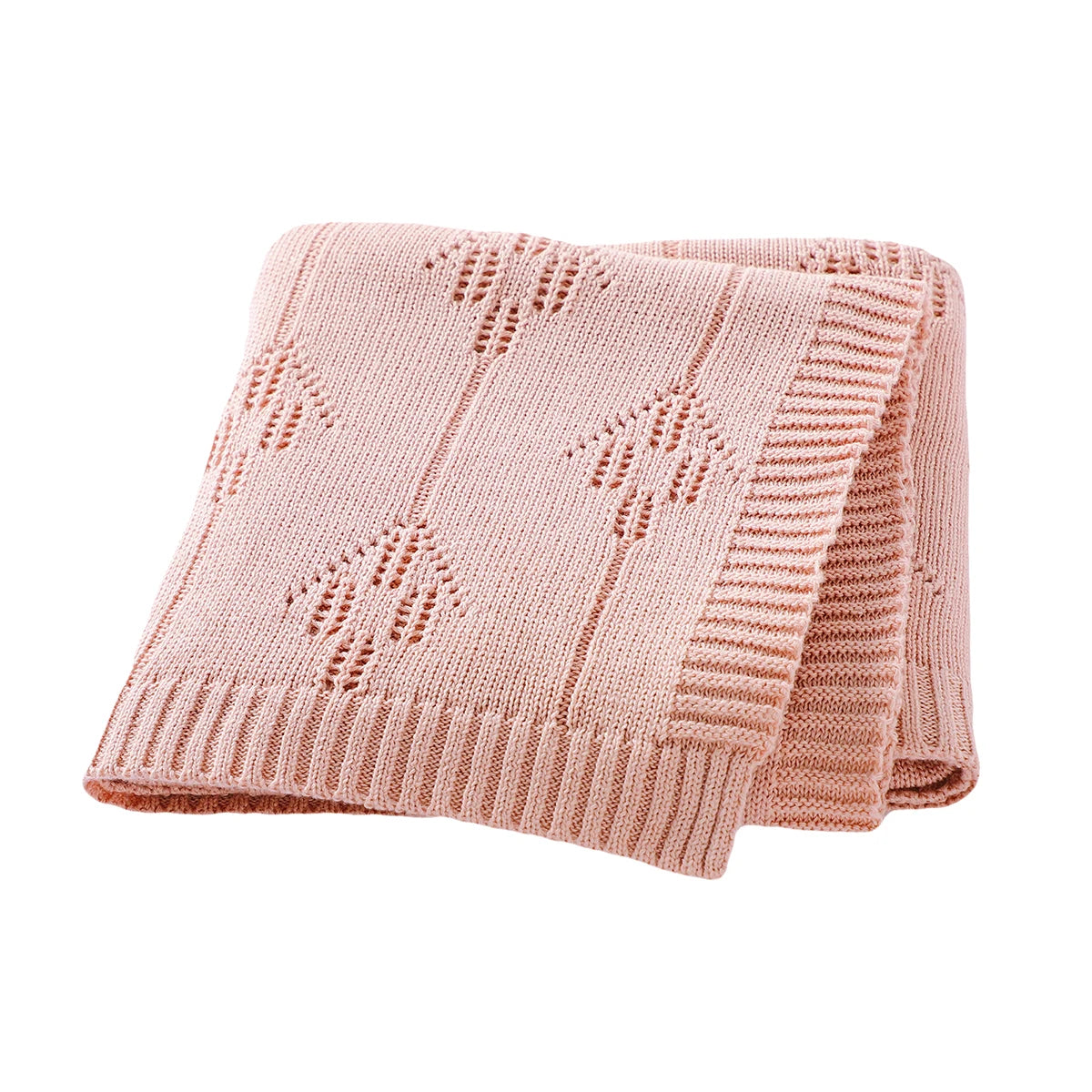 Pure Comfort Solid Cotton Baby Blanket - Soft Security Swaddle