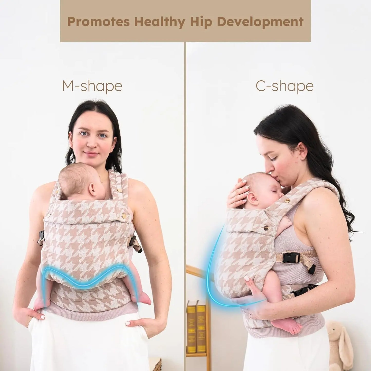 Snuggle & Stroll Premium Baby Carrier Wrap - Ergonomic Cotton Sling for Newborns & Toddlers