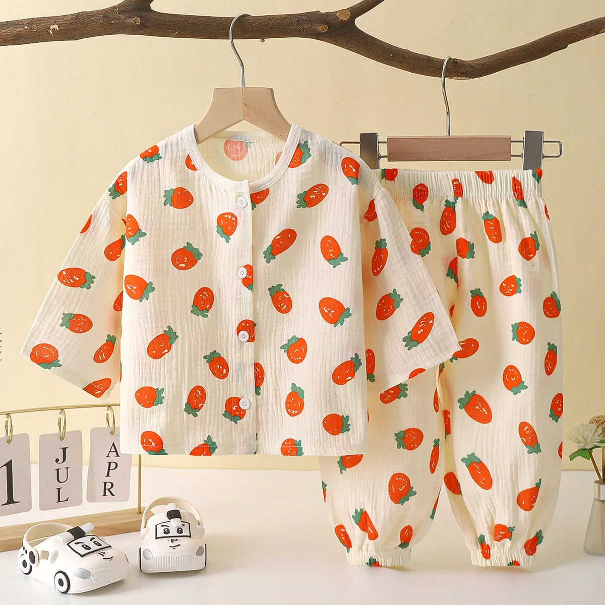 Soft Cotton Long Sleeve Sleepwear PJ set