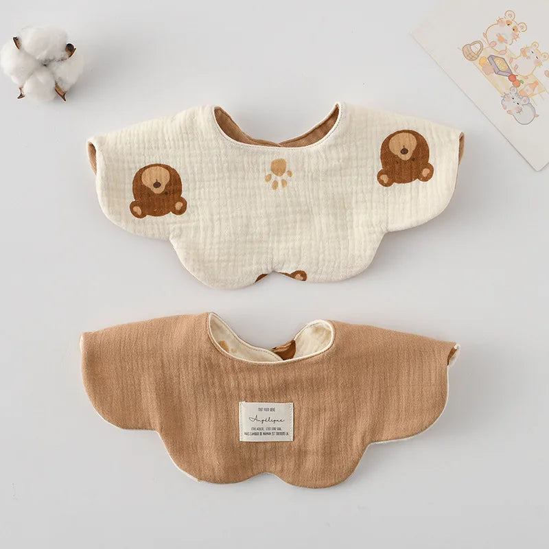 Adorable Cotton Baby Bibs - 38 Fun Cartoon Designs | Mess-Free Mealtime Magic