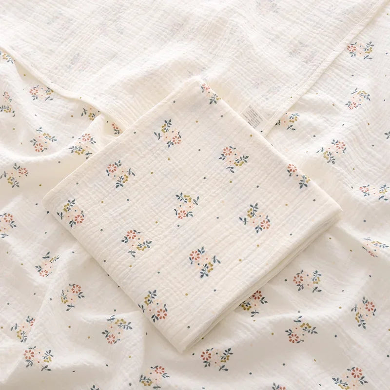 Little Dreams Premium Cotton Muslin Baby Blanket - Ultra-Soft Receiving Blanket