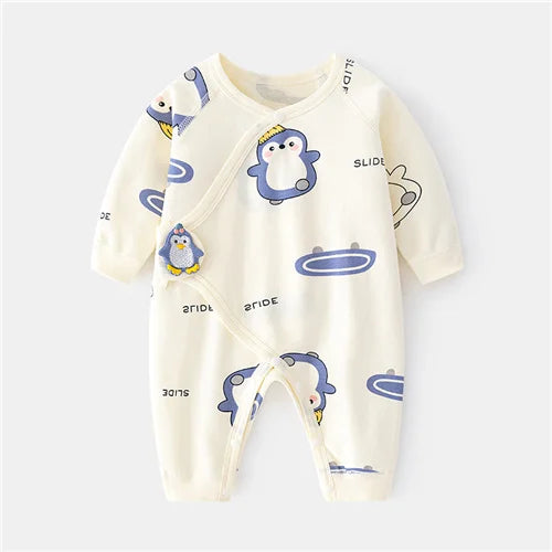 Soft Cotton Jumpsuit for Newborn Boys & Girls (0-6M)