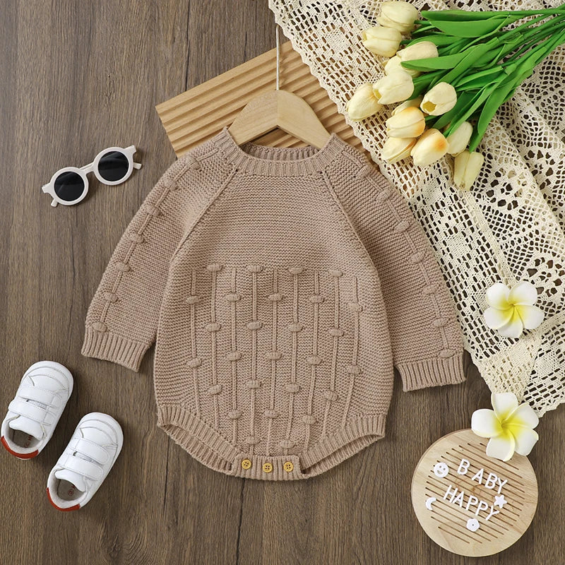 Baby Bodysuit - Long Sleeve Solid Color Onesie