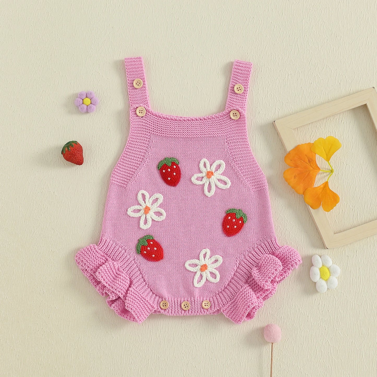 Strawberry Dreams Knit Romper - Baby Girls & Boys