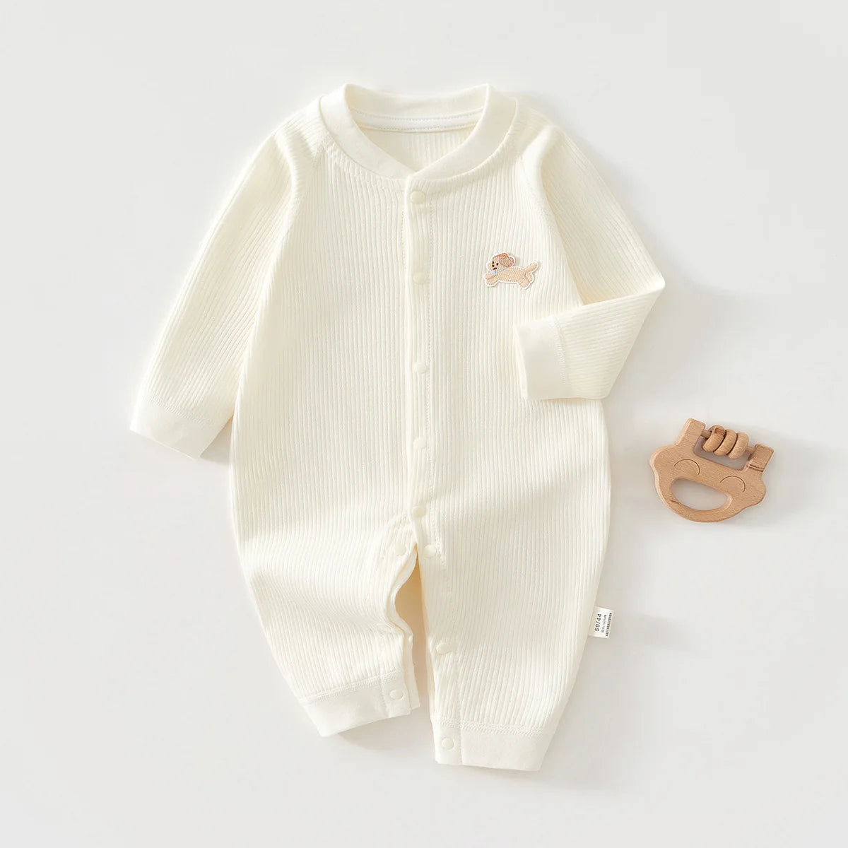 Cozy Cotton Baby Jumpsuit - Spring & Autumn Sleepwear for Newborns 0-18 Months