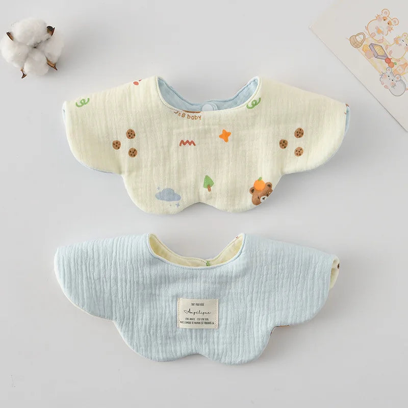 Adorable Cotton Baby Bibs - 38 Fun Cartoon Designs | Mess-Free Mealtime Magic