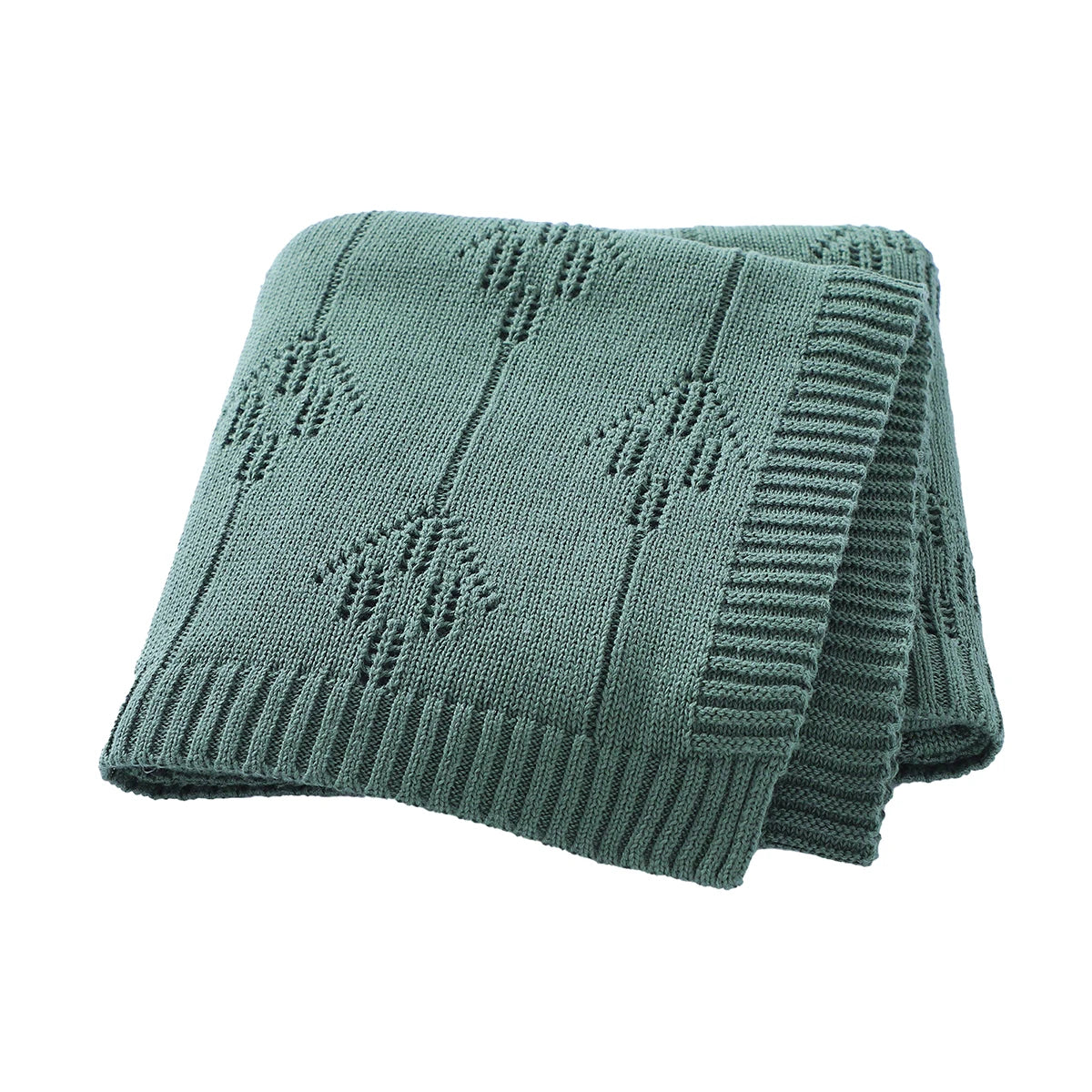 Pure Comfort Solid Cotton Baby Blanket - Soft Security Swaddle