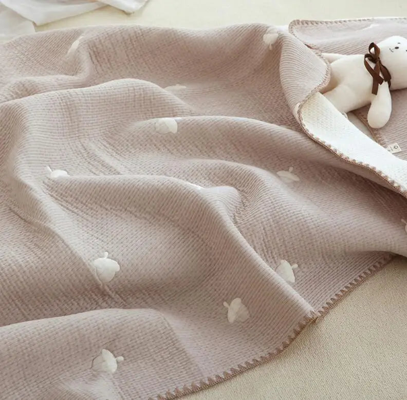 Snuggle Bunny Baby Blanket - Cotton Comfort for Sweet Dreams
