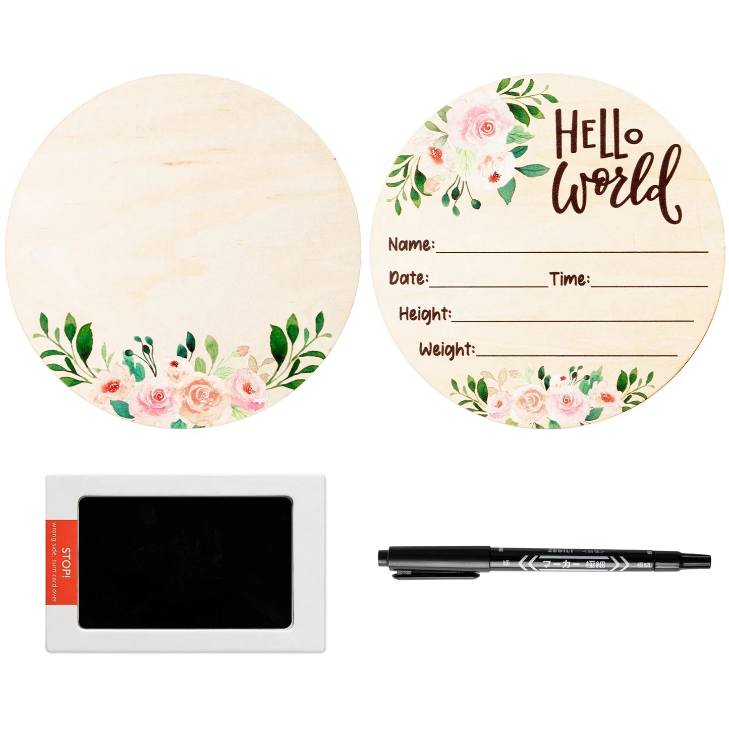 Birth Memorial Sign - Wooden Nursery Room Decor