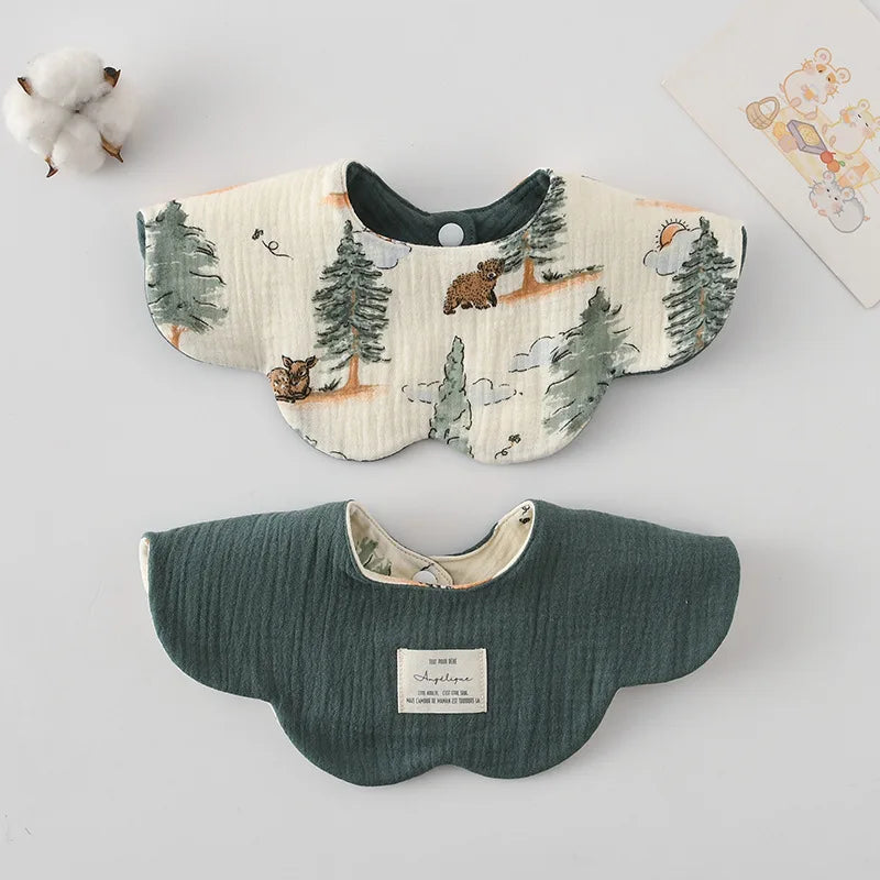 Adorable Cotton Baby Bibs - 38 Fun Cartoon Designs | Mess-Free Mealtime Magic