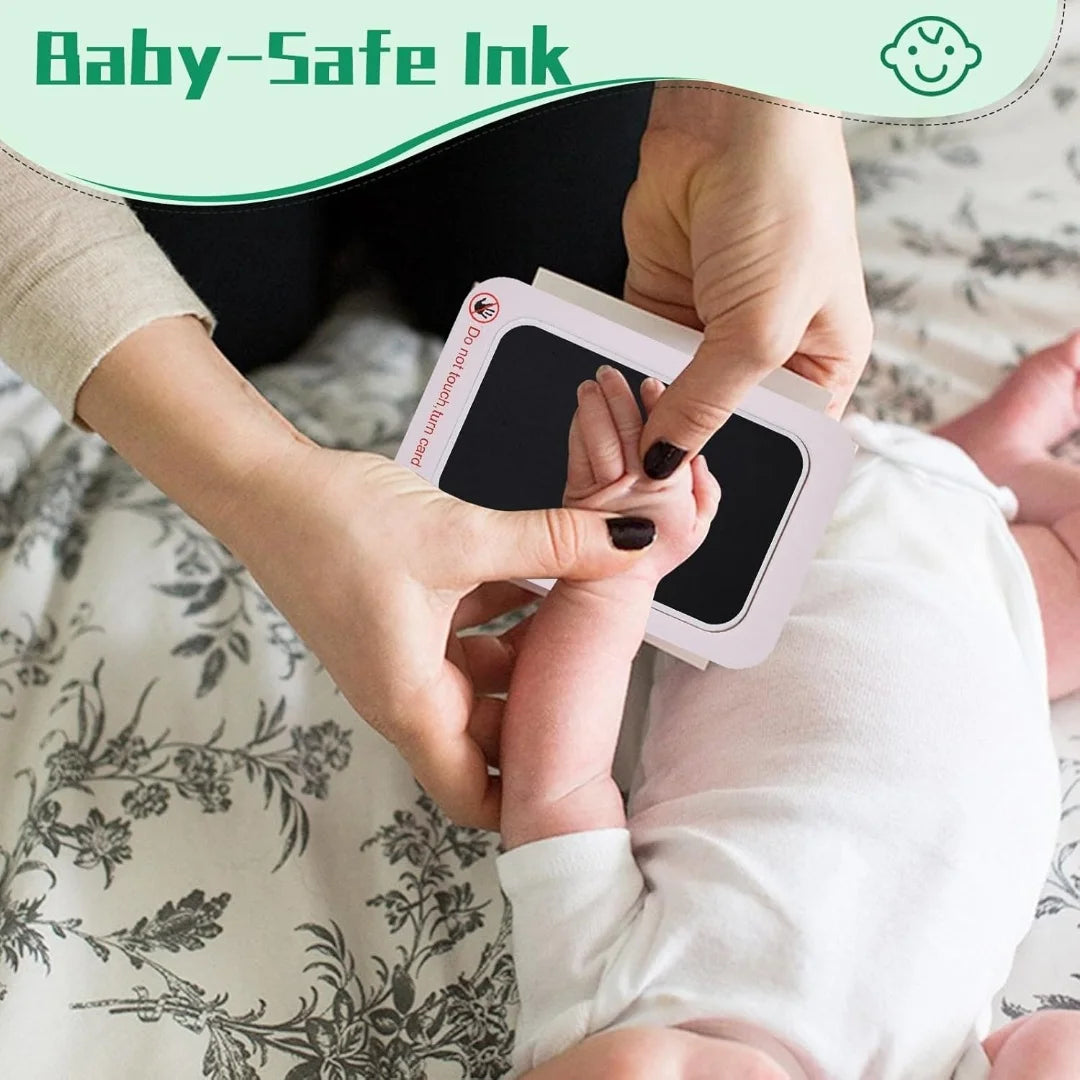 Baby Handprint & Footprint Kit - Safe Non-Toxic Inkless Pads
