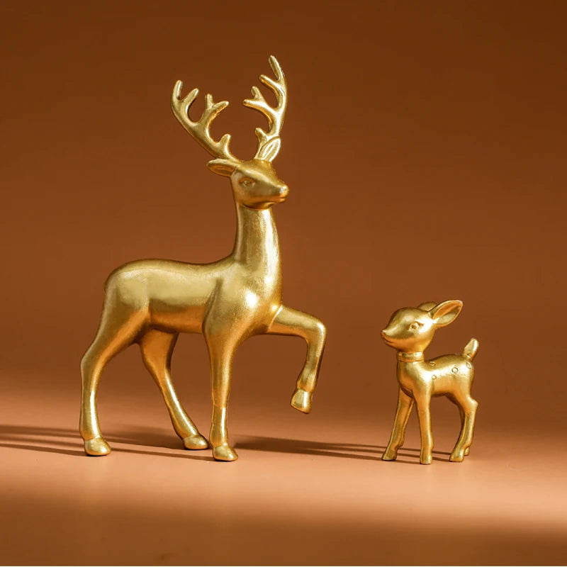 Mother Deer & Fawn Figurines - Nursery Room Decor Set