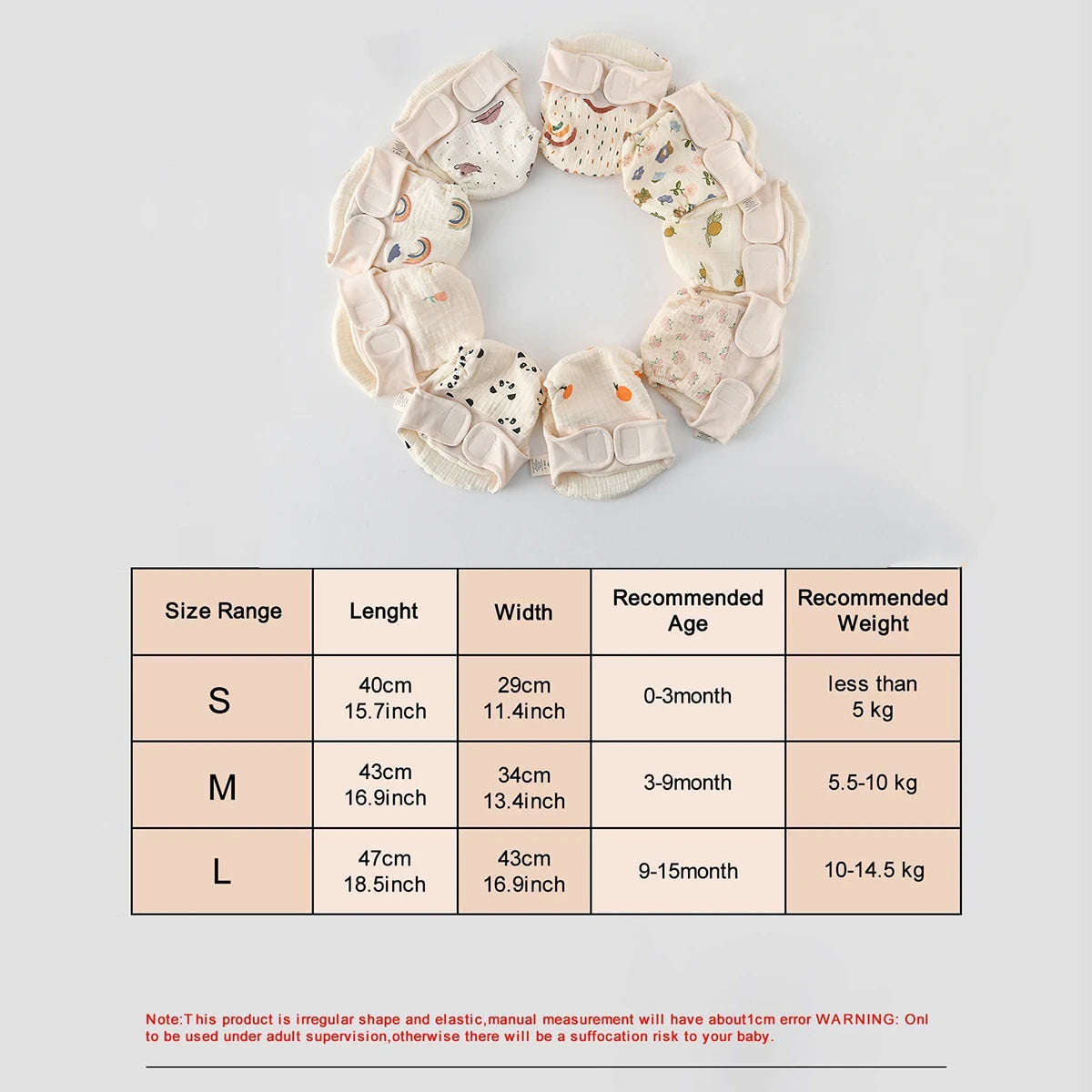 Cotton Nappies - Soft Reusable Nappies for Babies & Toddlers