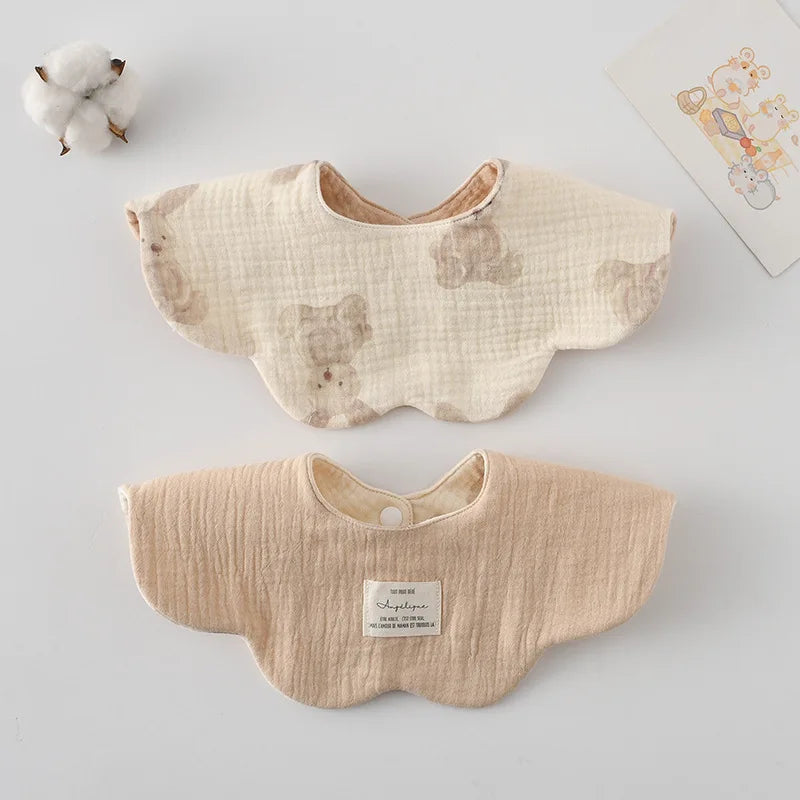 Adorable Cotton Baby Bibs - 38 Fun Cartoon Designs | Mess-Free Mealtime Magic