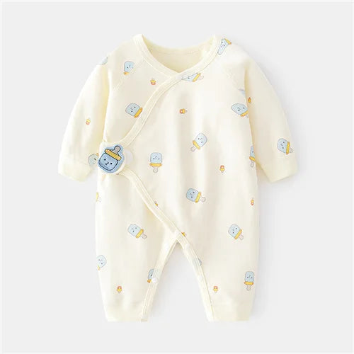Soft Cotton Jumpsuit for Newborn Boys & Girls (0-6M)