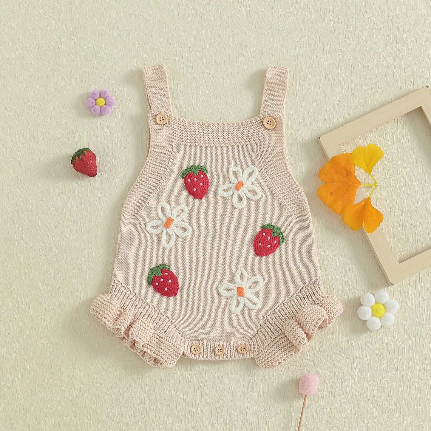 Strawberry Dreams Knit Romper - Baby Girls & Boys