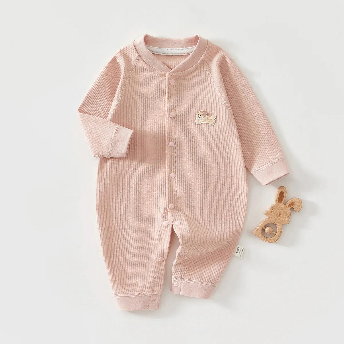 Cozy Cotton Baby Jumpsuit - Spring & Autumn Sleepwear for Newborns 0-18 Months