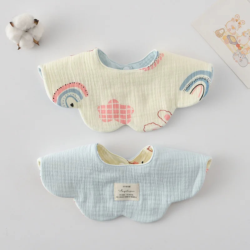 Adorable Cotton Baby Bibs - 38 Fun Cartoon Designs | Mess-Free Mealtime Magic