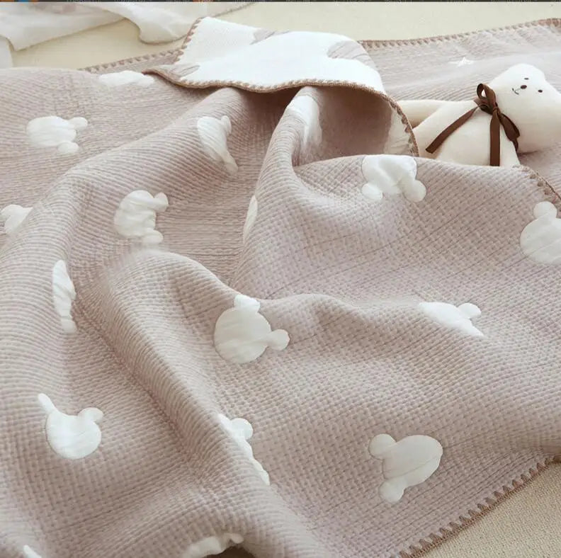 Snuggle Bunny Baby Blanket - Cotton Comfort for Sweet Dreams