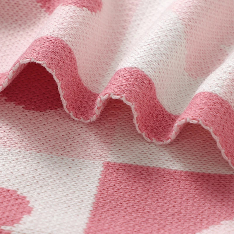 Premium Knitted Baby Blanket - Ultra-Soft Organic Cotton Wrap (70×90cm)