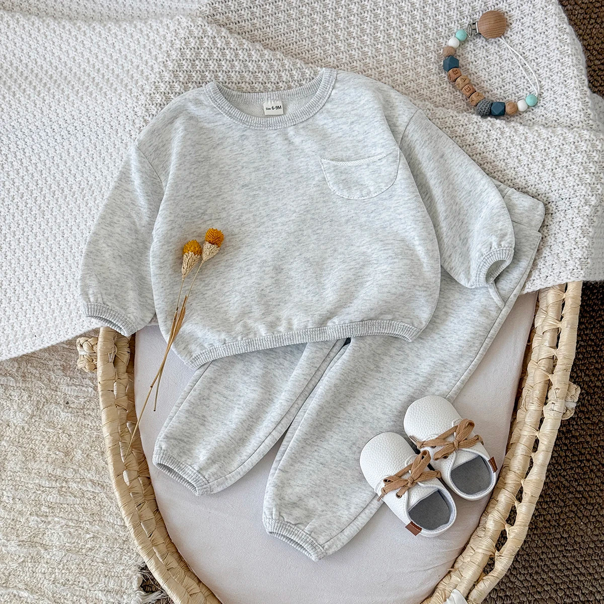 Little Explorer New York Sweatshirt & Jogger Set - Cozy Cotton Toddler Outfit