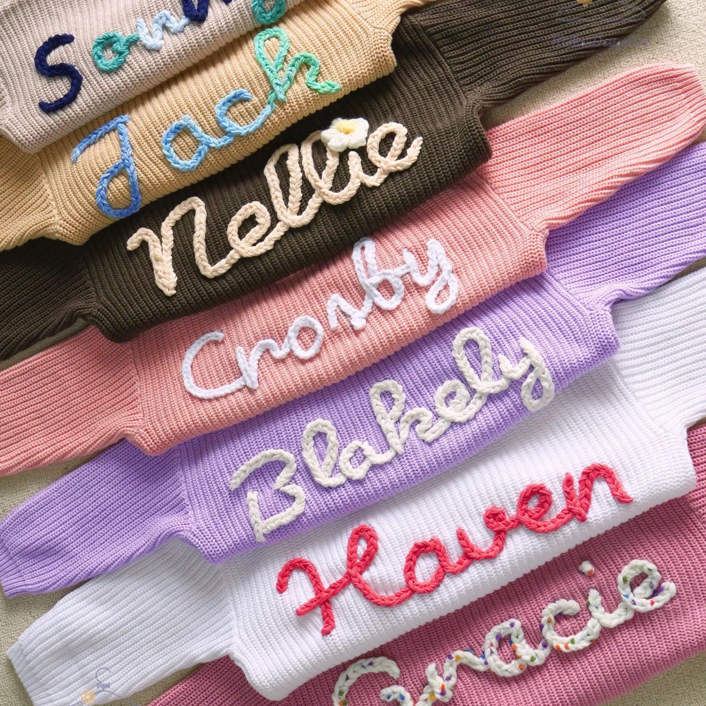 Personalized Embroidered Children's Sweater - Custom Name