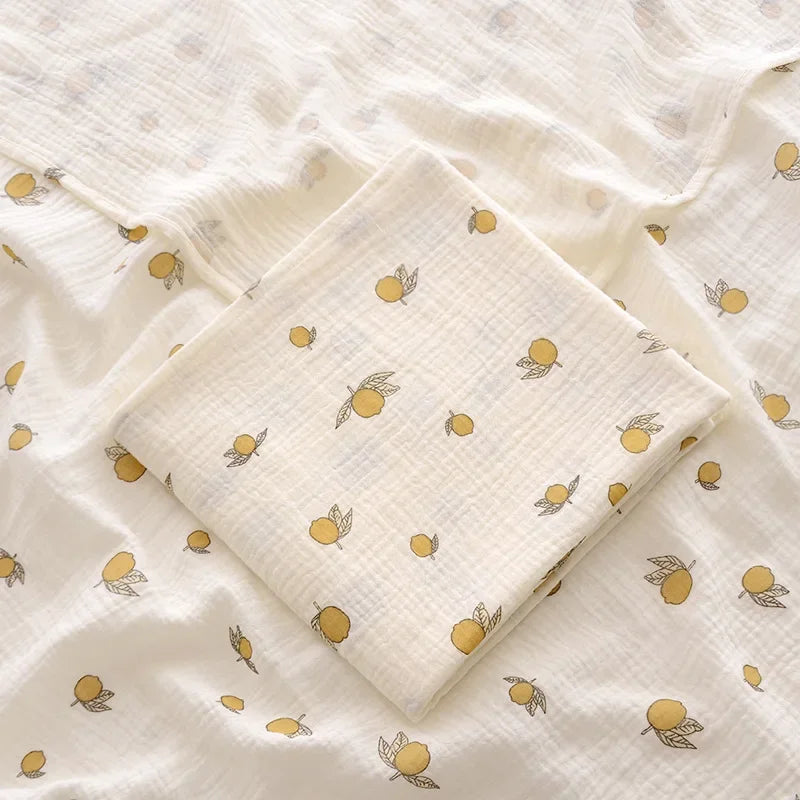 Little Dreams Premium Cotton Muslin Baby Blanket - Ultra-Soft Receiving Blanket
