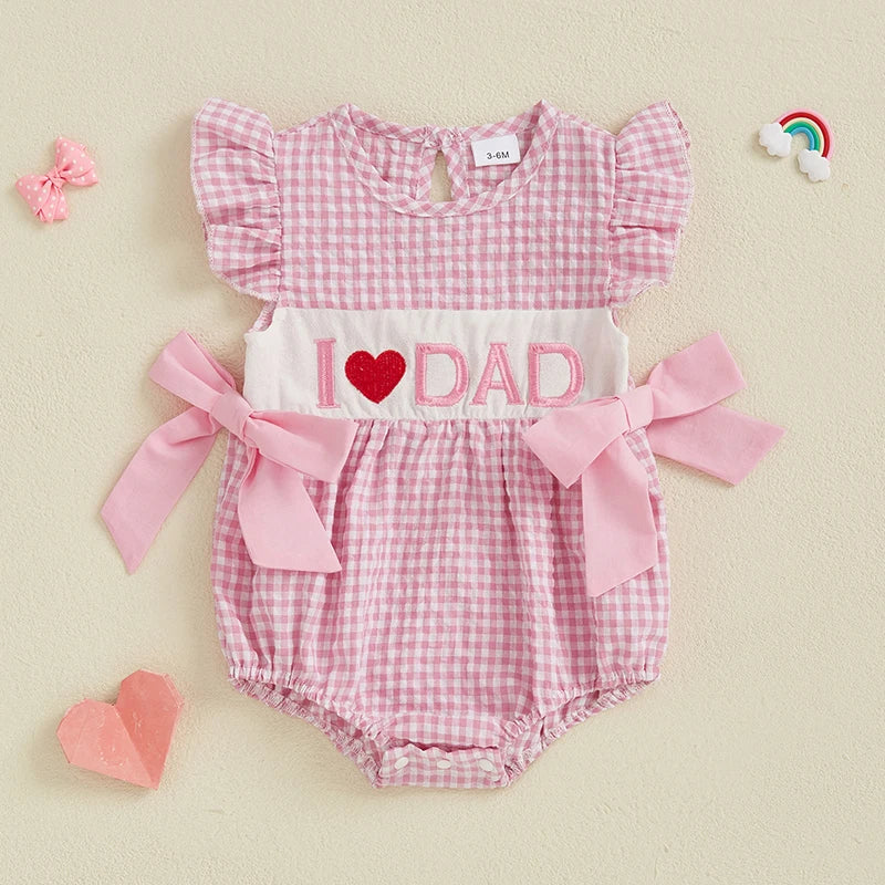 Little Love Letters Baby Girl Plaid Romper - Adorable Summer Outfit