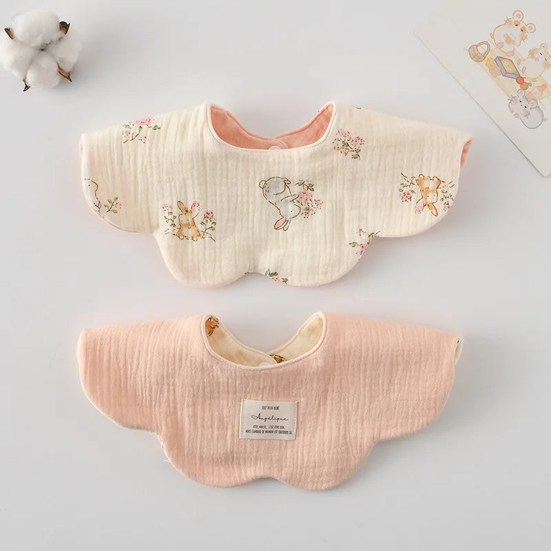 Adorable Cotton Baby Bibs - 38 Fun Cartoon Designs | Mess-Free Mealtime Magic