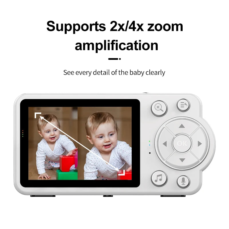 Smart Baby Monitor with Two-Way Audio & Night Vision Camera