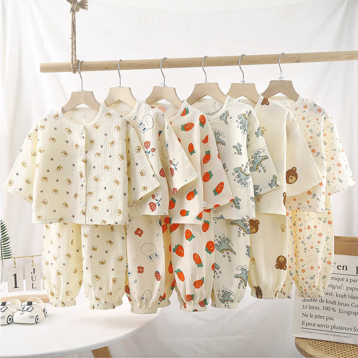Soft Cotton Long Sleeve Sleepwear PJ set