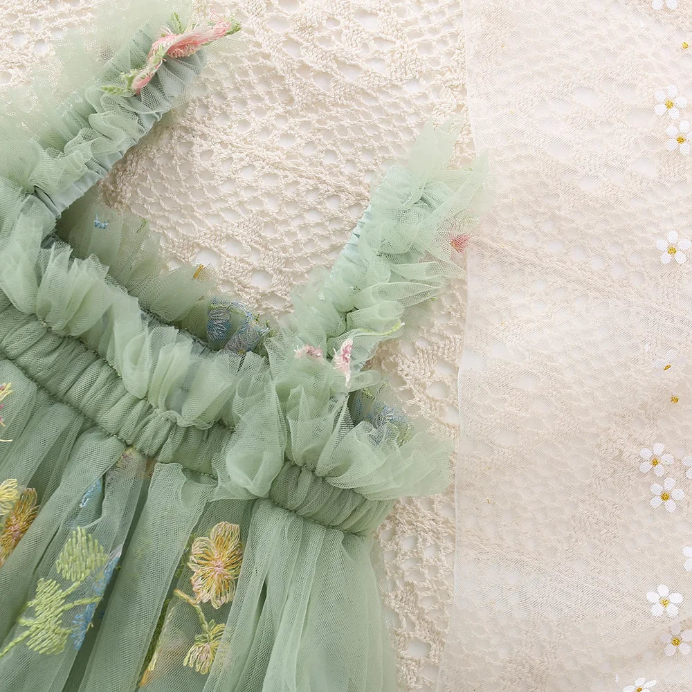 Toddler Tulle Princess Dress - Girls Summer Party Dress