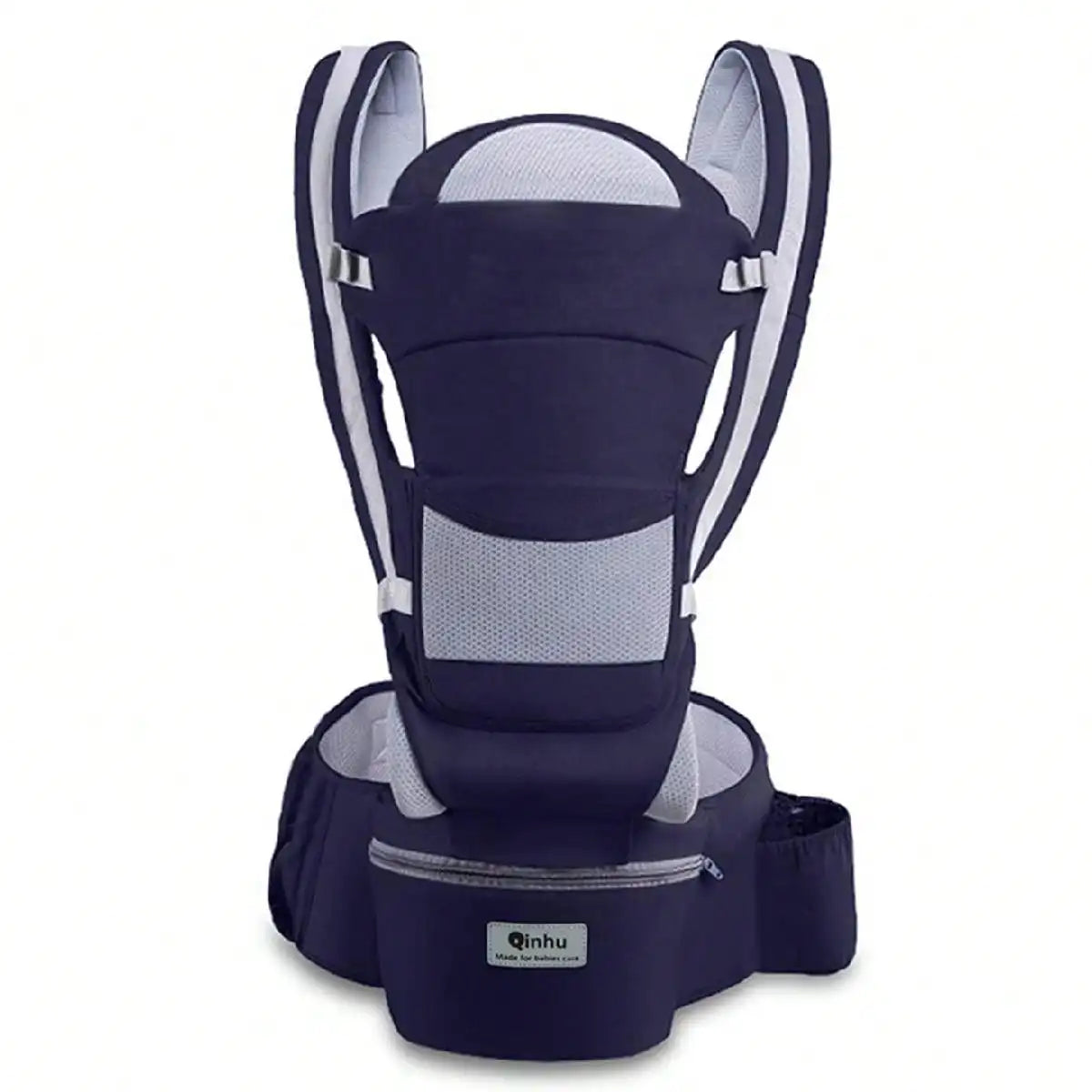 Ergonomic Baby Carrier with Hip Seat - Adjustable & Portable for All-Day Comfort